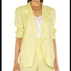 BARDOT Linen Blazer 🌟 Summer Canary Yellow 😍 US 8 M